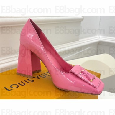 Louis Vuitton Heel 8.5cm Shake Pumps in Patent calf leather Pink 2023