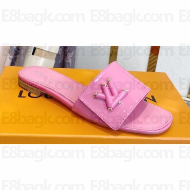 Louis Vuitton Shake Flat Mules in Patent calf leather Pink 2023