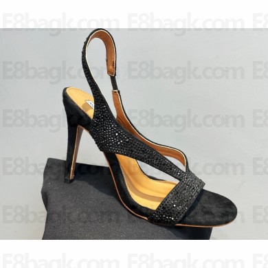 Aquazzura Heel 10.5cm Izzy Plexi Sandals Black 2023