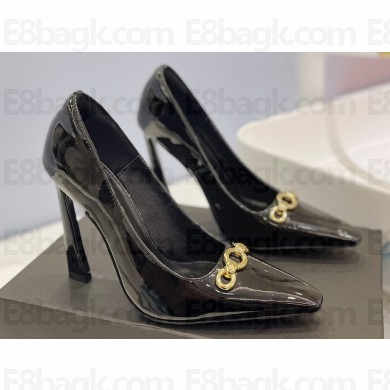 Saint Laurent Heel 10.5cm Severine Pumps Patent Black