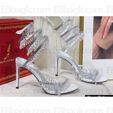 Rene Caovilla Heel 9.5cm Chandelier Crystal Jewel Sandals 05