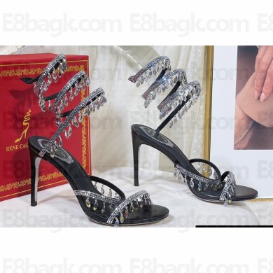 Rene Caovilla Heel 9.5cm Chandelier Crystal Jewel Sandals 02