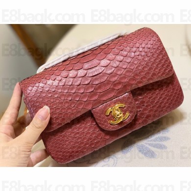 Chanel Classic Flap Small Bag 1116 In Python 08 2023