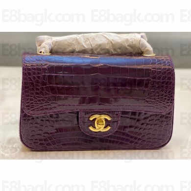 Chanel Classic Flap Small Bag 1116 In Alligator 02 2023