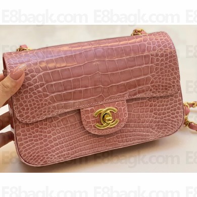 Chanel Classic Flap Small Bag 1116 In Alligator 03 2023