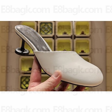 Balenciaga Heel 4.5cm Round toe Mules White 2023