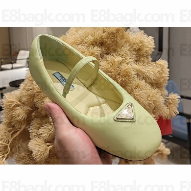 Prada Soft padded nappa leather ballerinas 1F122N Pale Green 2023