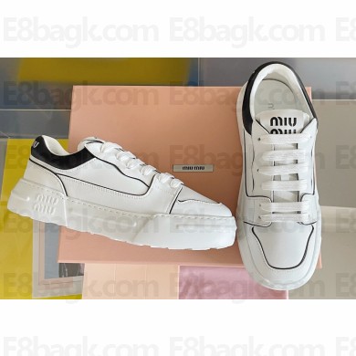 Miu Miu Bleached leather sneakers 02 2023