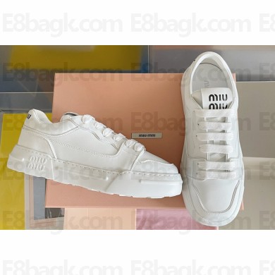 Miu Miu Bleached leather sneakers 03 2023