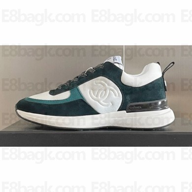 Chanel CC Logo Sneakers Fabric and Suede Calfskin 02 2023