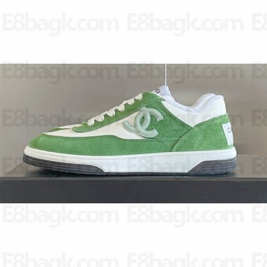 Chanel Logo Sneakers Suede Calfskin 03 2023