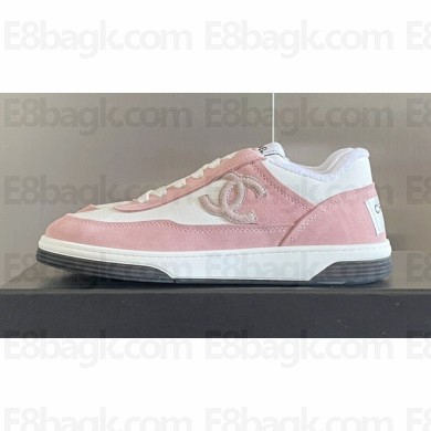 Chanel Logo Sneakers Suede Calfskin 02 2023
