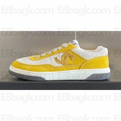 Chanel CC Logo Sneakers Suede Kidskin G39978 01 2023