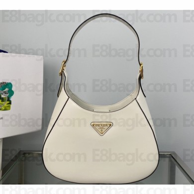 Prada Cleo leather shoulder Bag 1BC179 White 2023