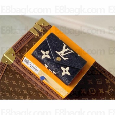 LOUIS VUITTON Victorine Wallet M80968 black/beige 2024