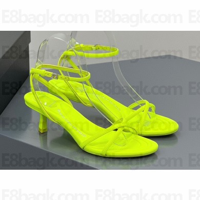 Alexander Wang Heel 5.5cm DAHLIA Sandals Satin Yellow 2023