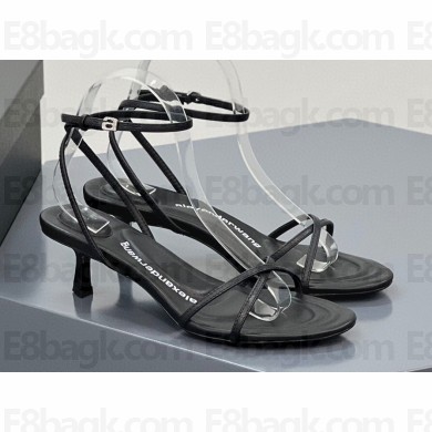 Alexander Wang Heel 5.5cm DAHLIA Sandals Leather Black 2023
