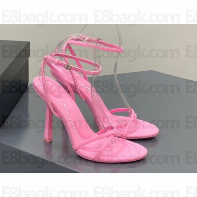 Alexander Wang Heel 10.5cm DAHLIA Sandals Satin Pink 2023