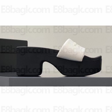 Alexander Wang AW Platform Slide sandals IN NYLON White 2023