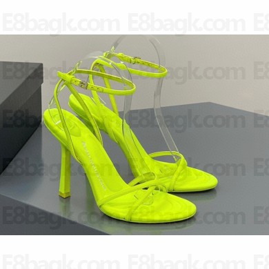 Alexander Wang Heel 10.5cm DAHLIA Sandals Satin Yellow 2023