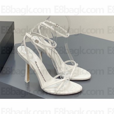 Alexander Wang Heel 10.5cm DAHLIA Sandals Leather White 2023