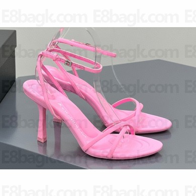 Alexander Wang Heel 8.5cm DAHLIA Sandals Satin Pink 2023