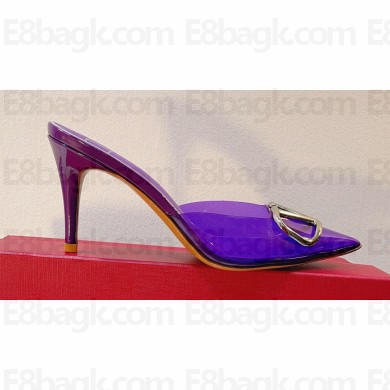 Valentino PVC VLogo Signature mules in transparent polymer material 08 2023