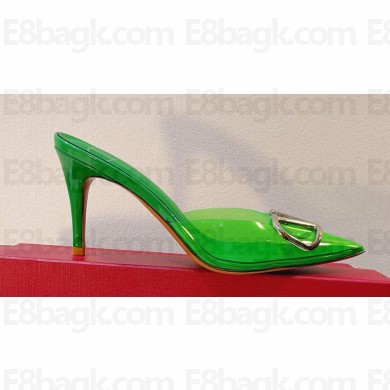 Valentino PVC VLogo Signature mules in transparent polymer material 09 2023