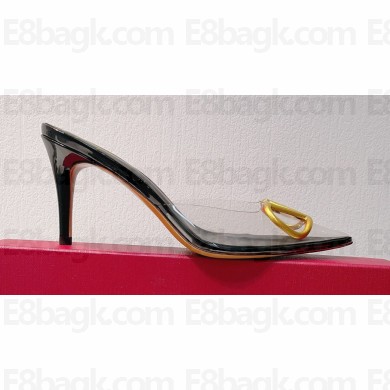 Valentino PVC VLogo Signature mules in transparent polymer material 12 2023