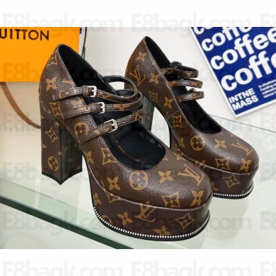 Louis Vuitton Heel 11.5cm Platform 4.5cm Fame Pumps in Monogram Canvas 2023