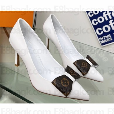 Louis Vuitton Heel 8.5cm Heartbreaker Pumps in calf leather White 2023