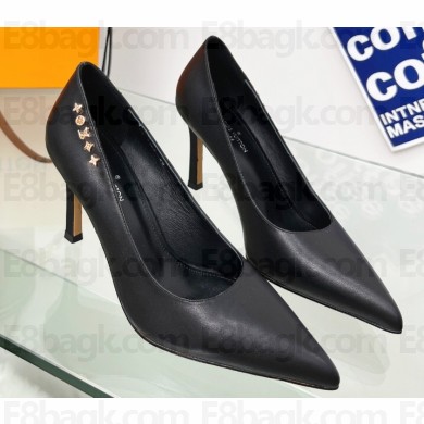 Louis Vuitton Heel 8.5cm Signature Pumps in calf leather Black 2023