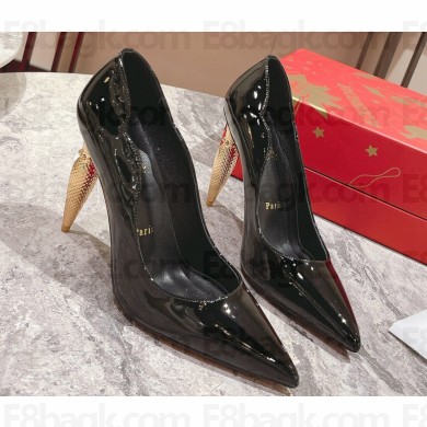 Christian Louboutin Heel 8.5cm/10cm/12cm Lipchick Pumps Patent Black
