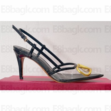 Valentino PVC VLogo Signature slingback pumps in transparent polymer material 12 2023