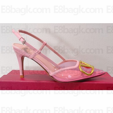 Valentino PVC VLogo Signature slingback pumps in transparent polymer material 05 2023