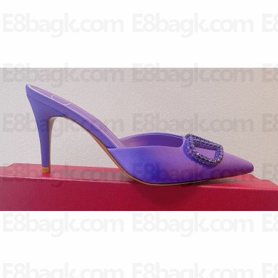 Valentino Satin Crystals VLogo Signature mules 06 2023