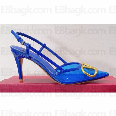 Valentino PVC VLogo Signature slingback pumps in transparent polymer material 10 2023