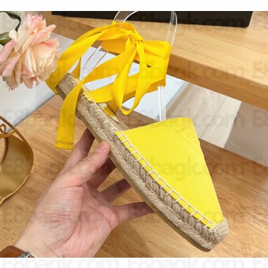 Prada Cotton drill Espadrilles Sandals Yellow 2023