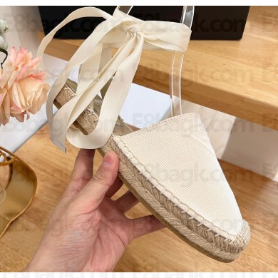 Prada Cotton drill Espadrilles Sandals White 2023