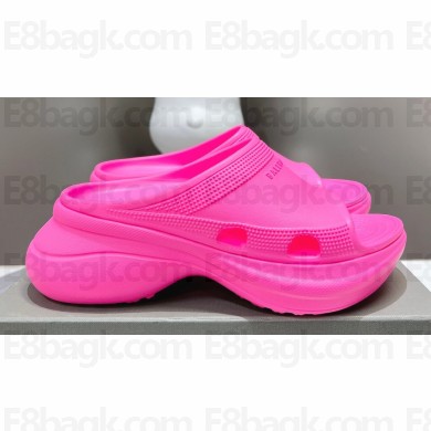 Balenciaga Pool Crocs™ Slide Sandals in rubber Fuchsia 2023