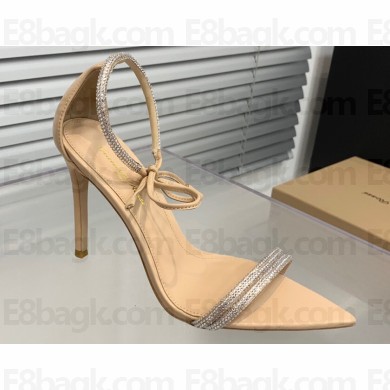 Gianvito Rossi Heel 10.5cm MONTECARLO Sandals Beige with crystals 2023