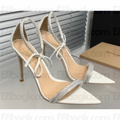 Gianvito Rossi Heel 10.5cm MONTECARLO Sandals White with crystals 2023