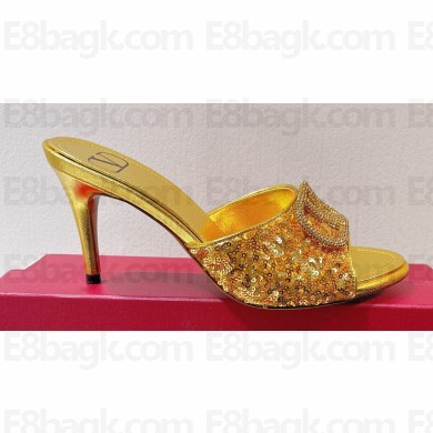 Valentino Crystal VLogo Signature Sequin mules 11 2023