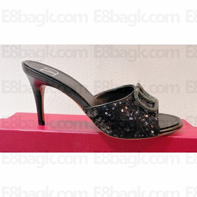 Valentino Crystal VLogo Signature Sequin mules 14 2023