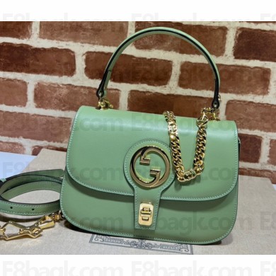 Gucci Blondie top-handle bag 735101 in Leather Light Green 2023