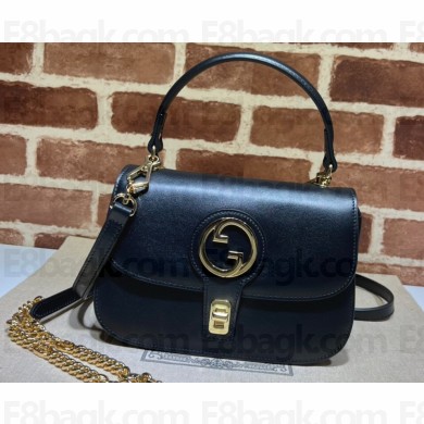 Gucci Blondie top-handle bag 735101 in Leather Black 2023