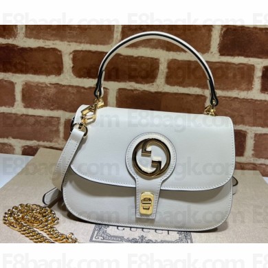 Gucci Blondie top-handle bag 735101 in Leather White 2023