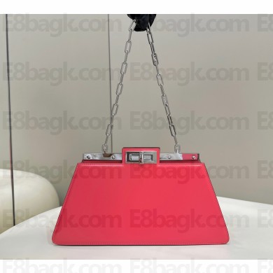 Fendi leather Peekaboo Cut Medium bag Pink 2023