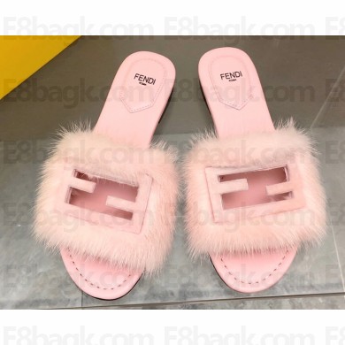 Fendi Baguette mink slides Pink 2023
