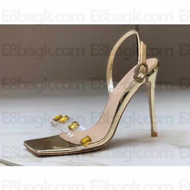 Gianvito Rossi Heel 10.5cm RIBBON CANDY Sandals Gold 2023